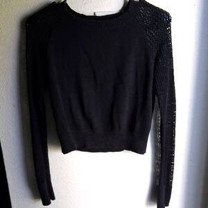 Mossimo Supply Co. Black Knit Sweatshirt